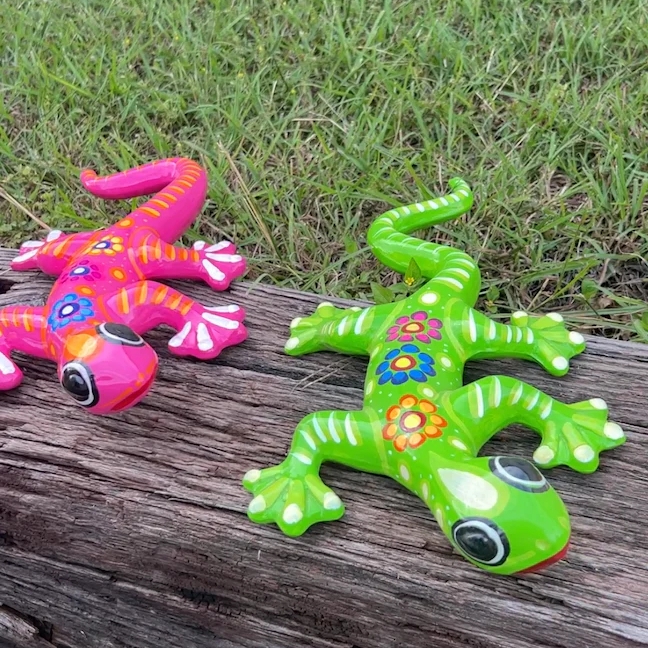 🔥SPRING SALE🔥🦎Handmade Large Clay Lizard Decor