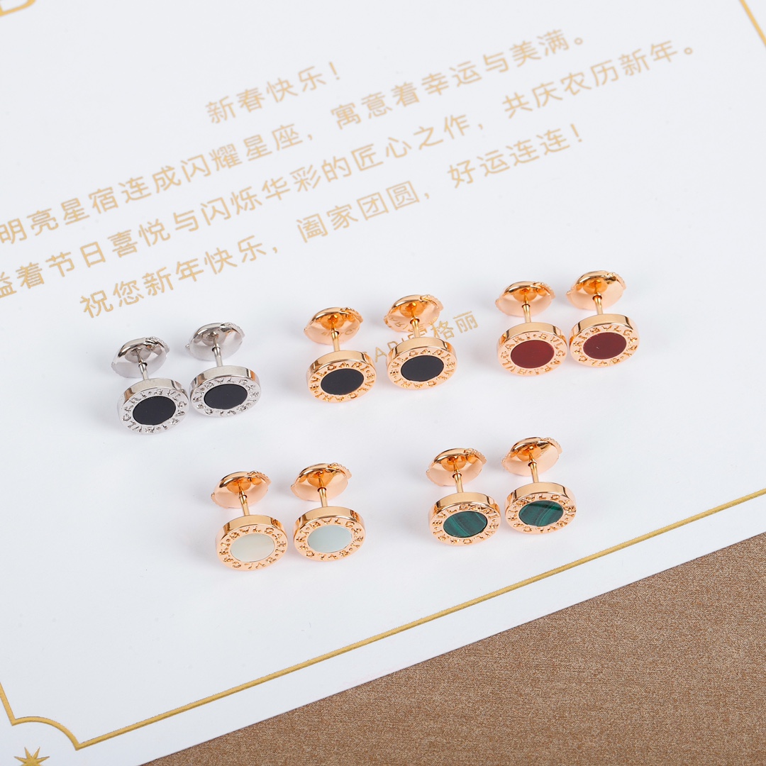 Bulgari round earrings