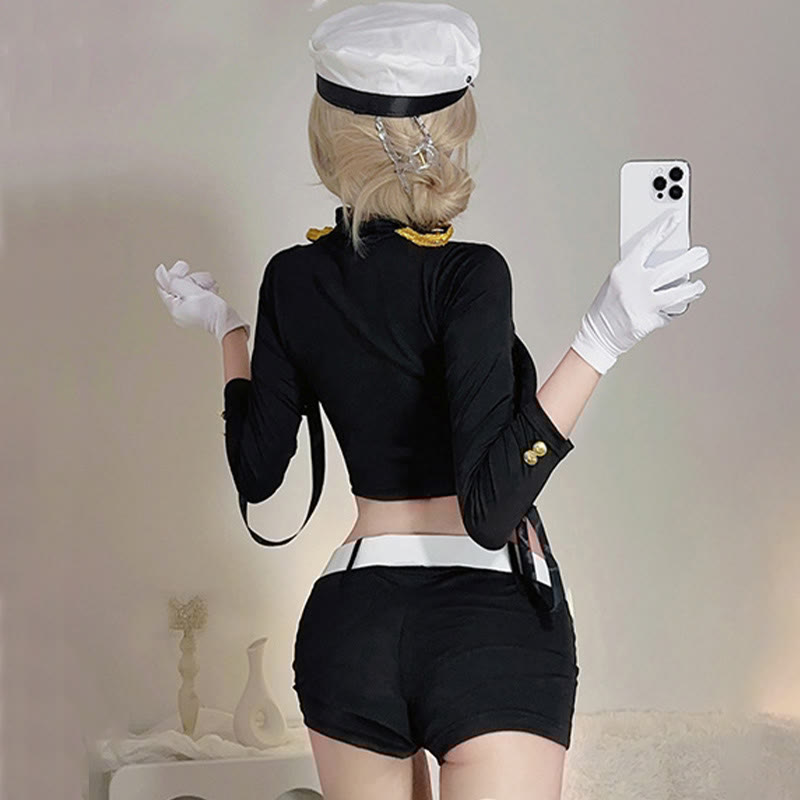 Cosplay Policewoman Uniform Lingerie Set