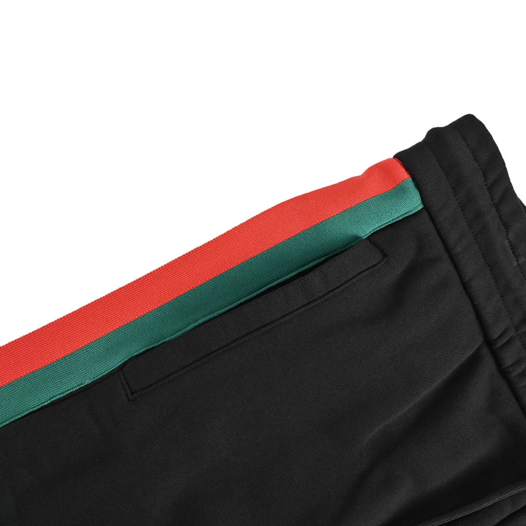 Gucci tricolor stripe web colorblock trousers