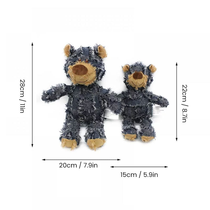 (🔥Last Day Promotion-SAVE 50% OFF)🐶2023 New Indestructible Squeaky Plush Bear Toy for Heavy Chewers-🔥BUY 2 GET 10% OFF & FREE SHIPPING