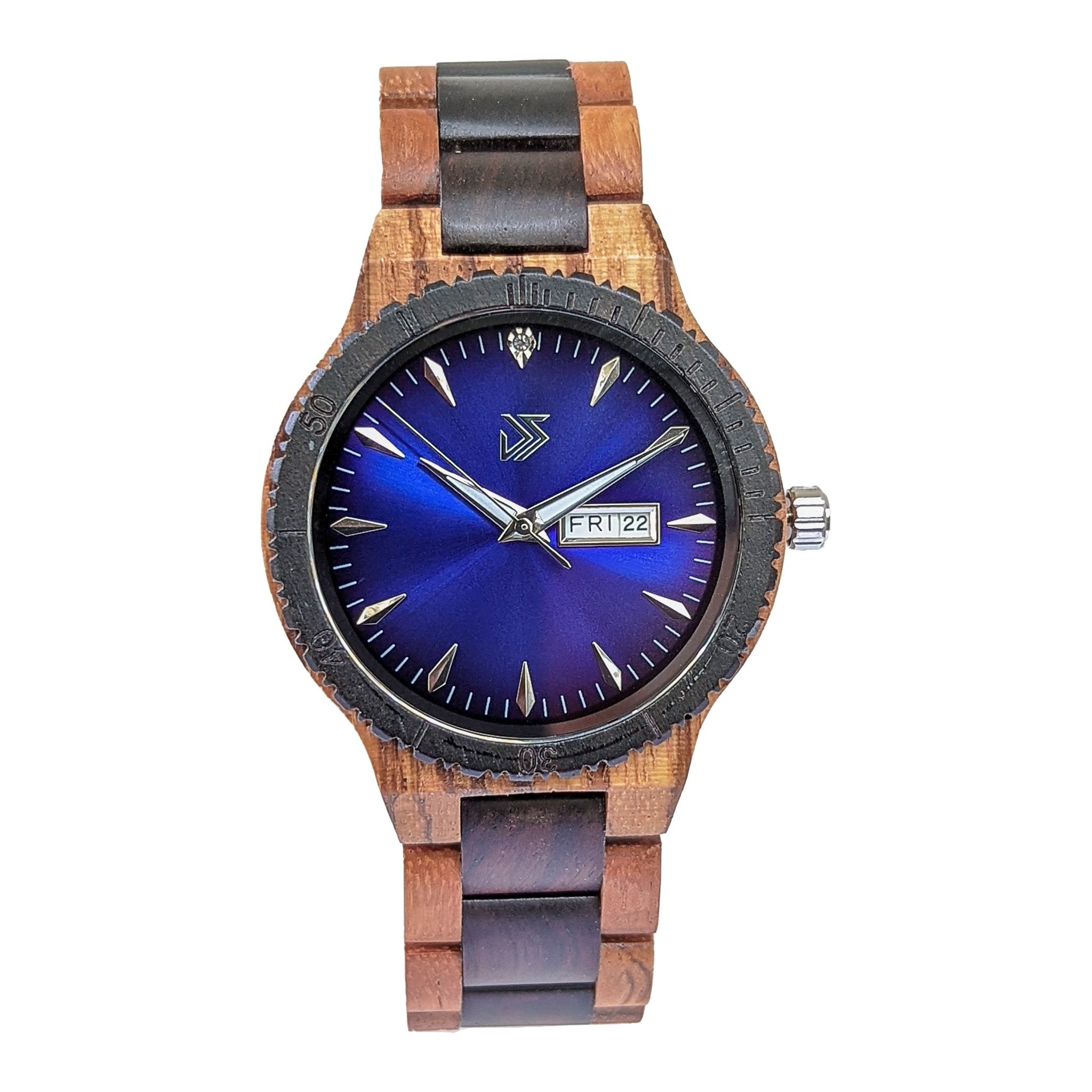 Wooden Watch Justo | Blue
