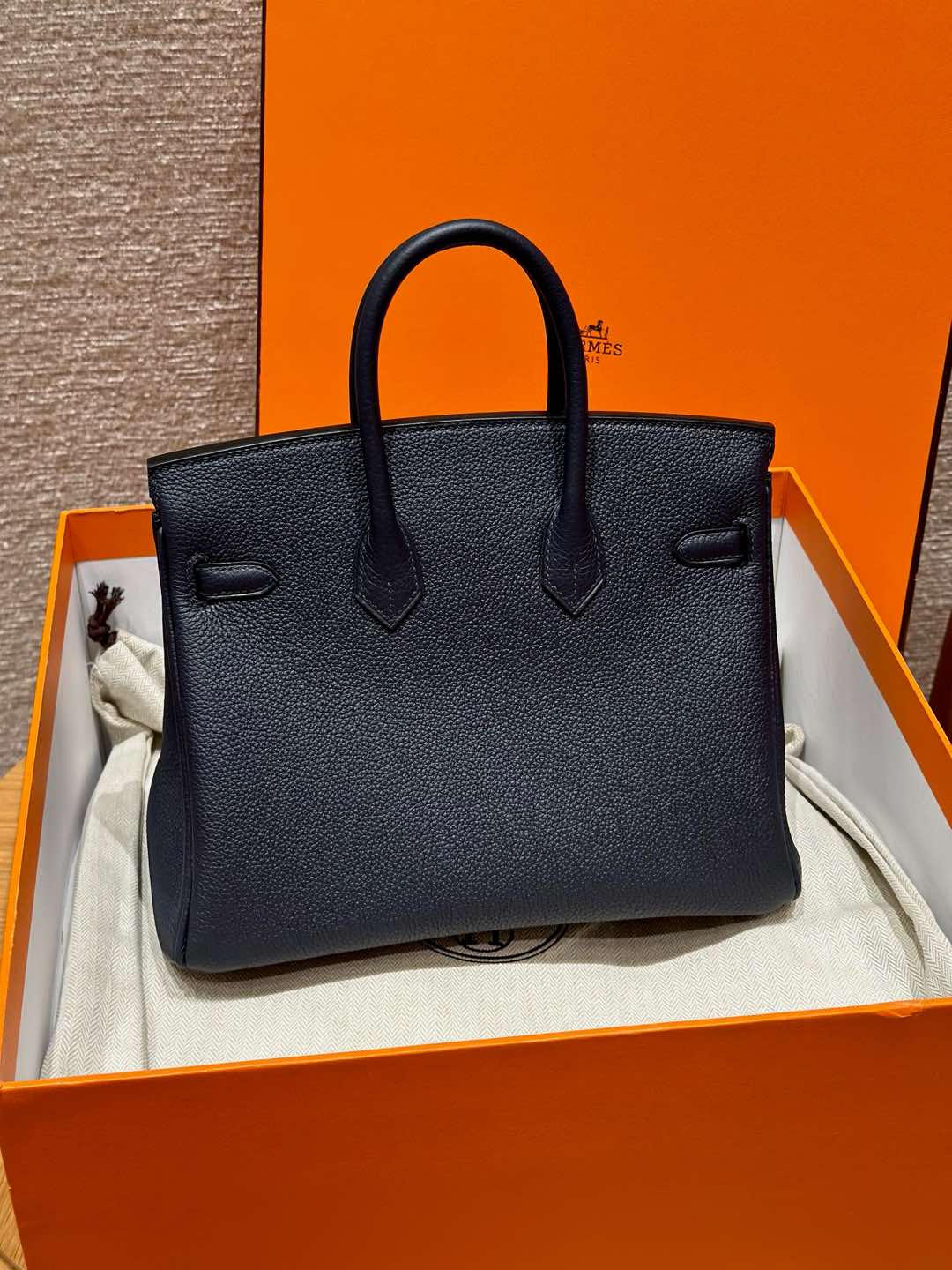 Hermes Birkin 2ZBlue nuit handbag (handmade to order)