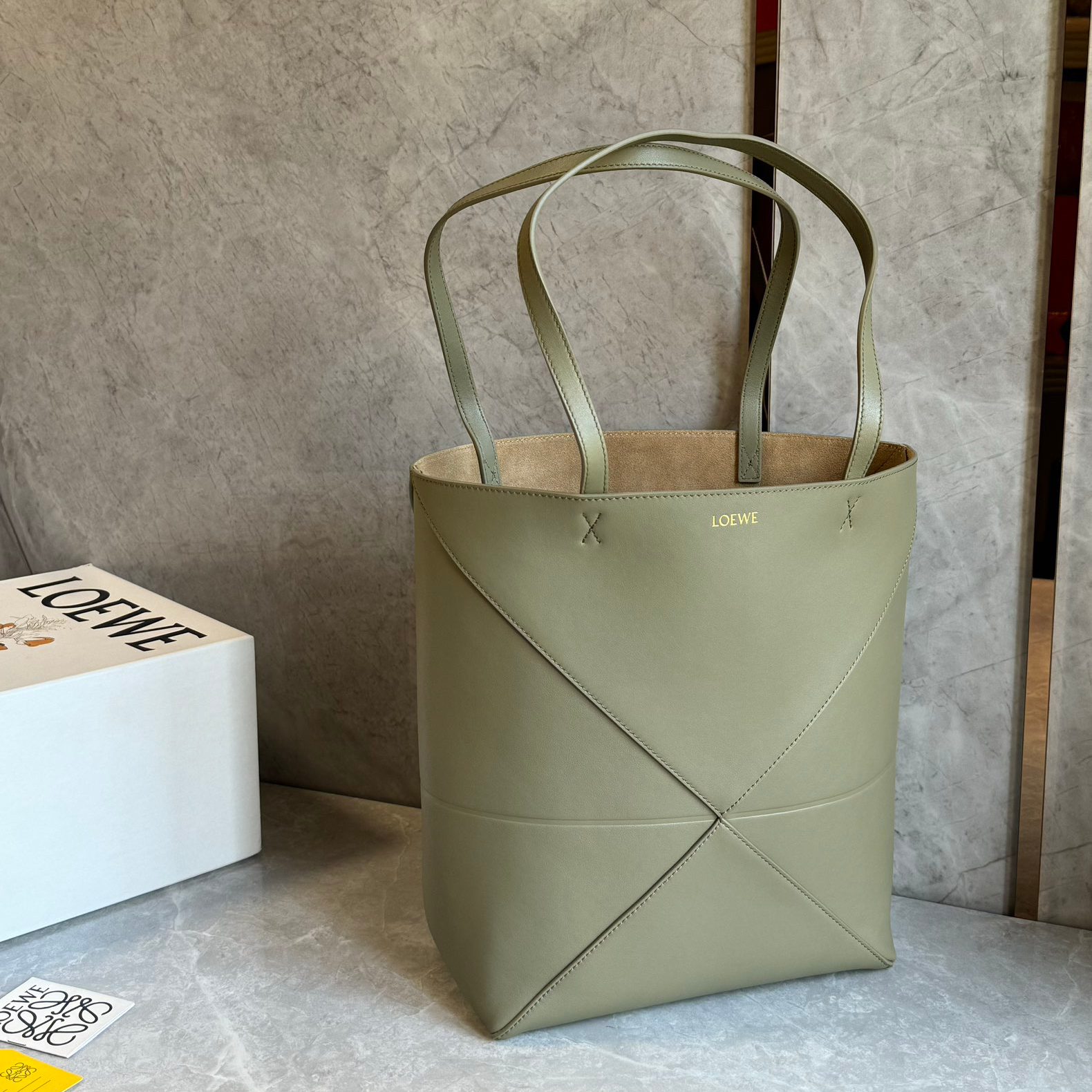 Loewe zzle fold series foldable tote bag 0693