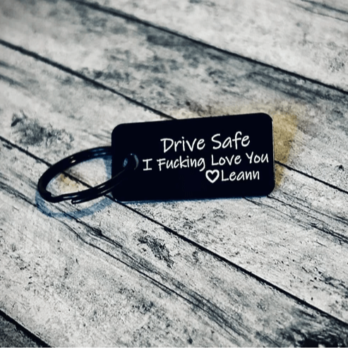 Custom Don't do stupid shit, funny keychain