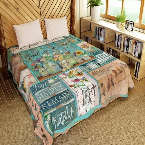 God Says You Are Quilt Blanket