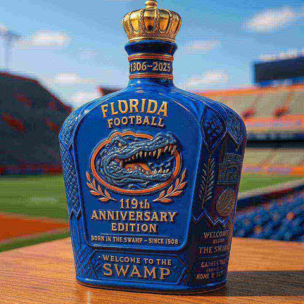 UF Football 119th Anniversary Whiskey Bottle