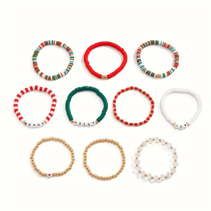 On Sale🔥10-Piece Christmas Holiday Bracelet Set