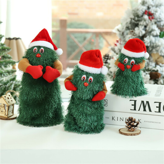 Christmas hot sale-Electric Christmas Tree Rotating Dancing Music Toy