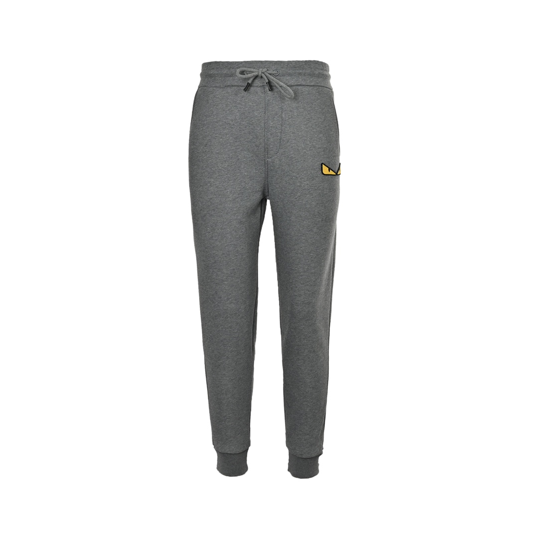 Fendi 24Fw Toothbrush Embroidered Monster Eyes Plush Trousers