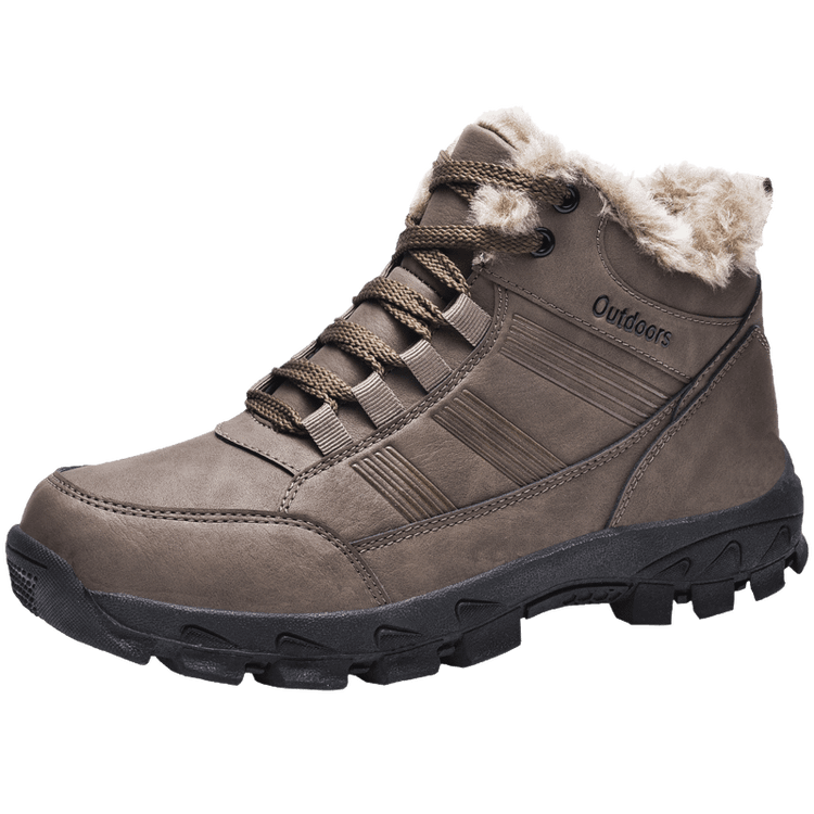 Men's Winter Plus Velvet Outdoor Anti-Ski Boots
