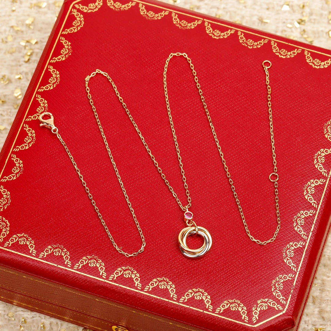 Cartier tricolor necklace