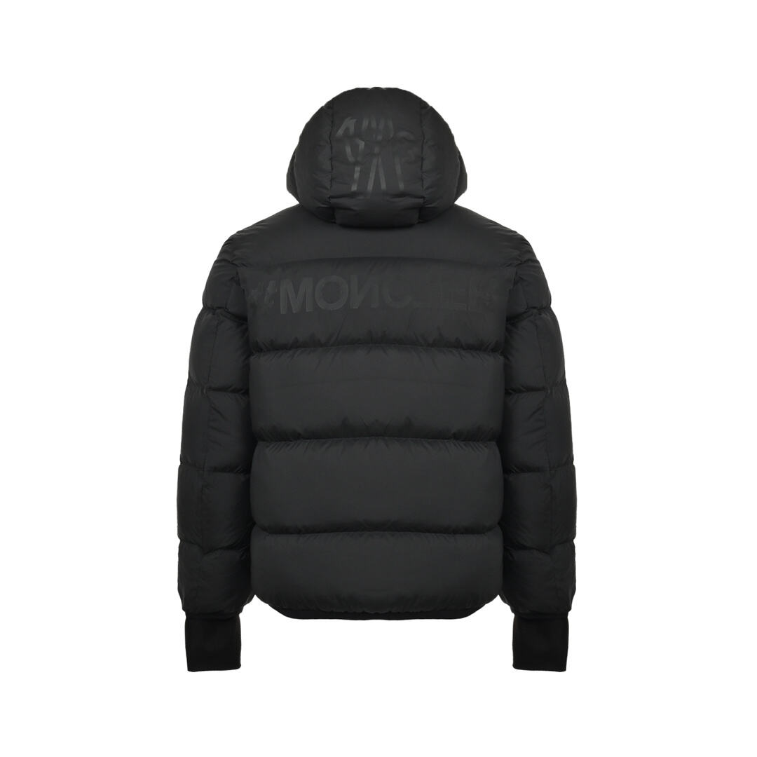 Moncler chest letter sleeve hooded ski series down jacket