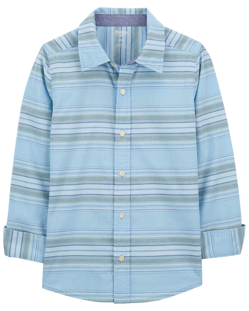 Oshkosh Baja Stripe Button-Front Shirt