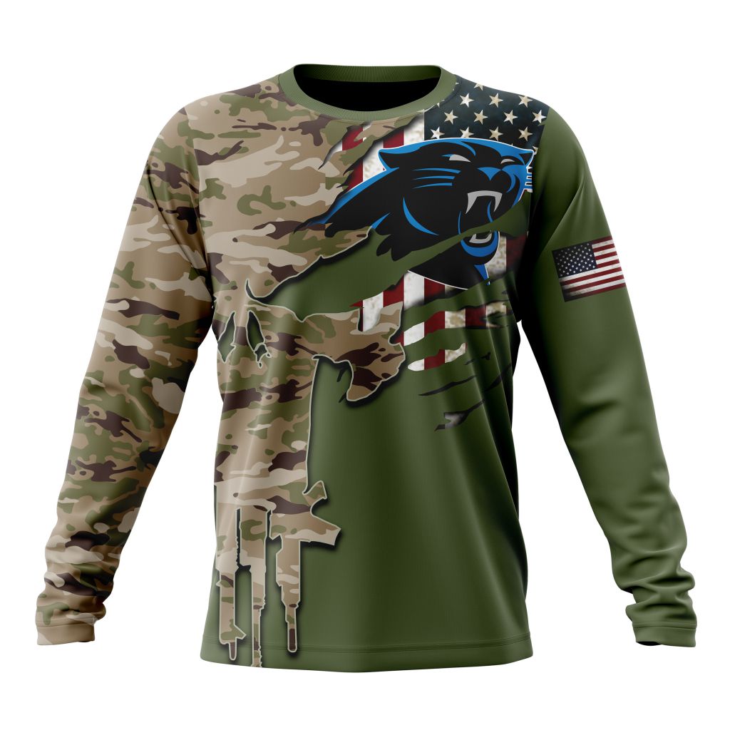 CAROLINA PANTHERS 3D HOODIE VETERANS DAY