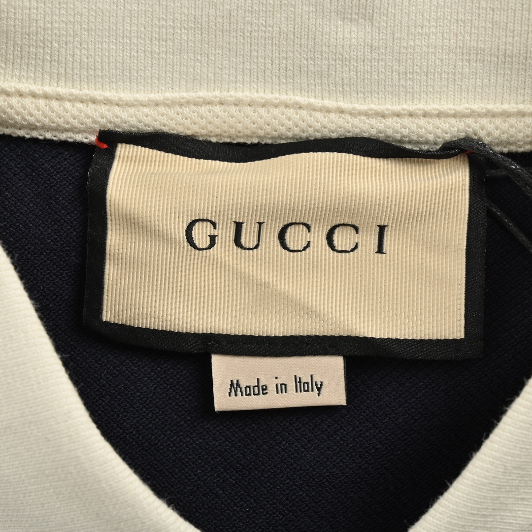 Gucci 24ss Pocket Double G Embroidery Polo Short Sleeve