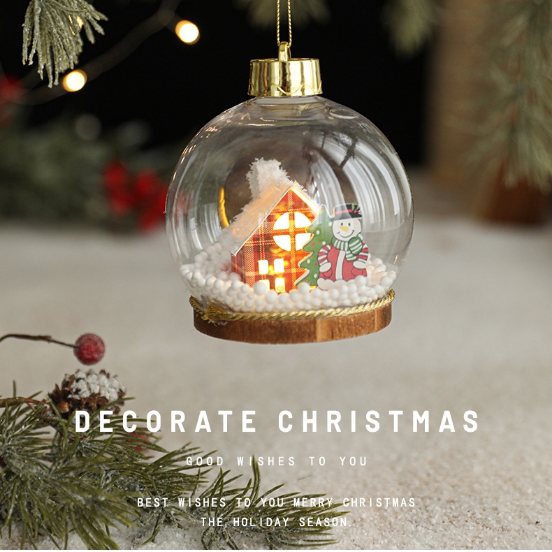 🎄Cozy Glow LED Christmas Cabin Ornament