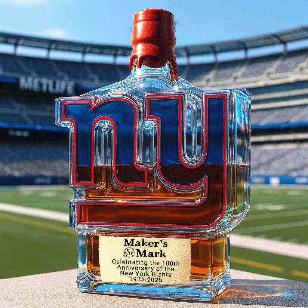 New York Giants 100th Anniversary Whisky Collector's Edition Bottle