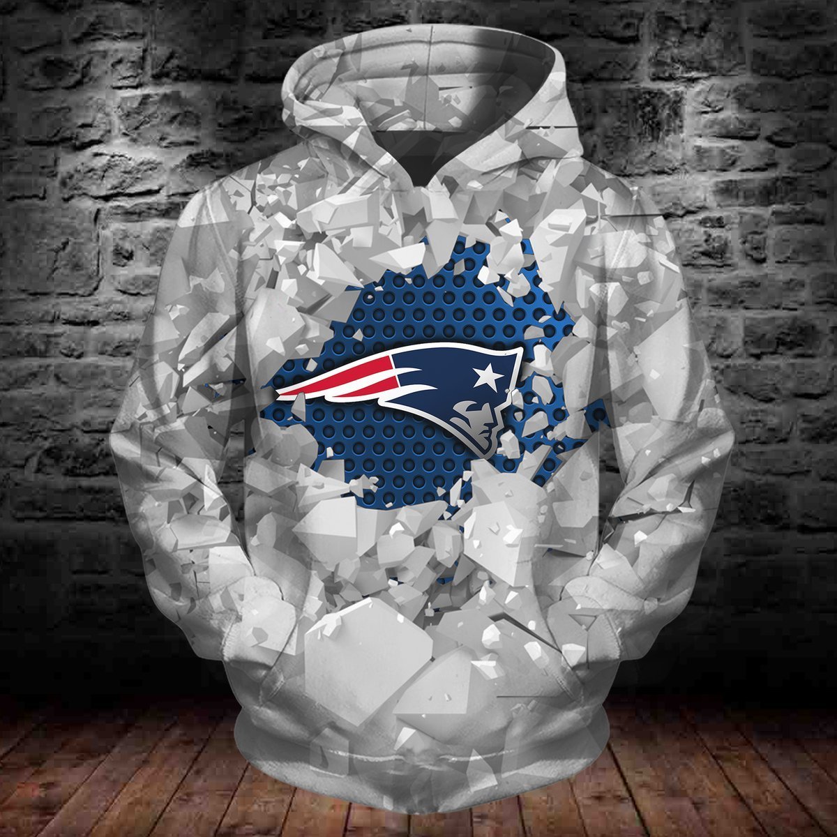 PATRIOTS HOODIE 3D ICE2