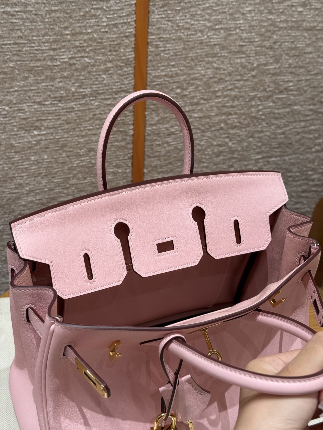Hermes Birkin 3QRose Sakura Handbag (Handmade to Order)