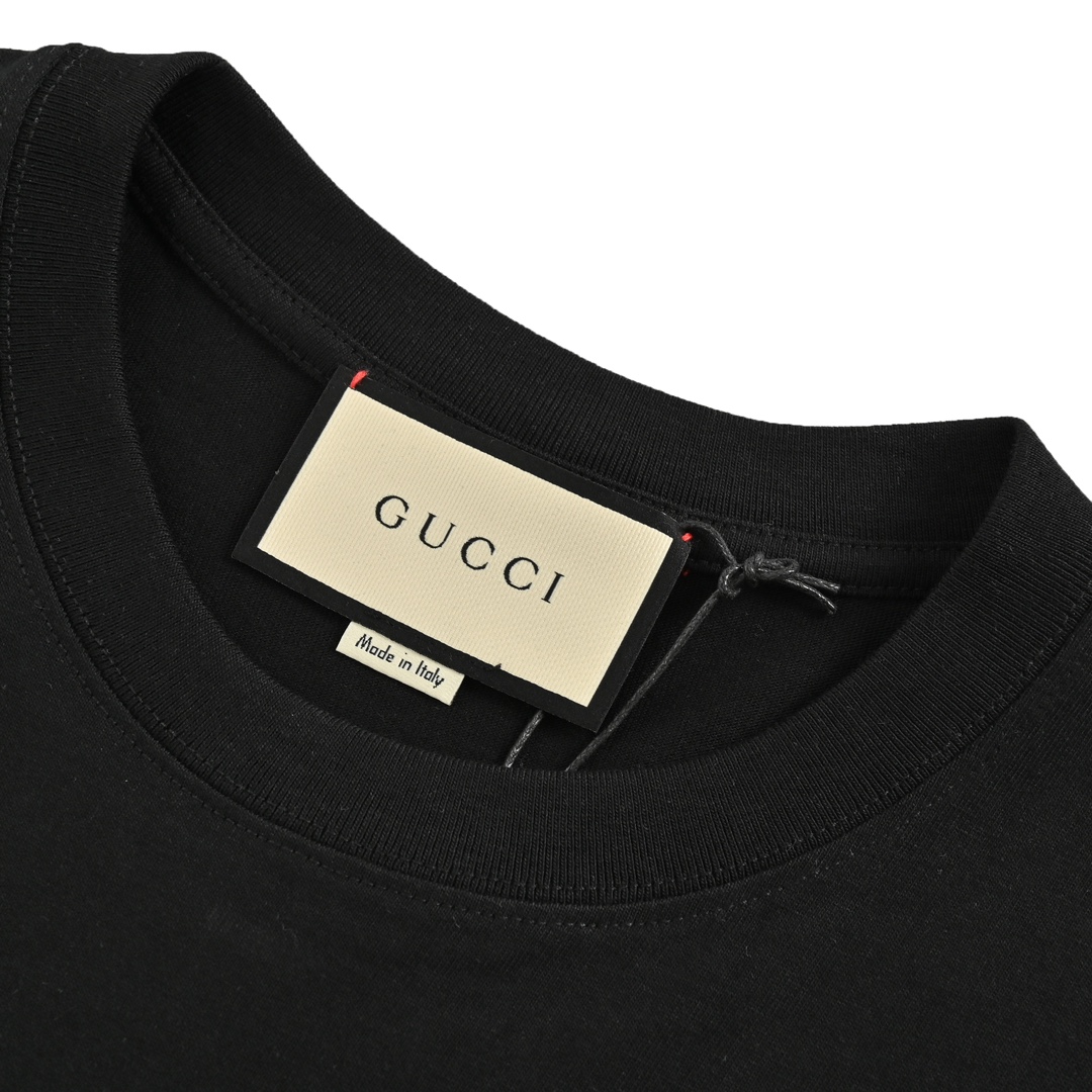 Gucci 24ss Dragon Year Series Cartoon Print Short Sleeve