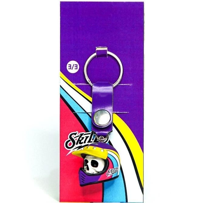 👍2024 New Arrival- 50% OFF💥Handcrafted Colorful Skull Helmet Keychain