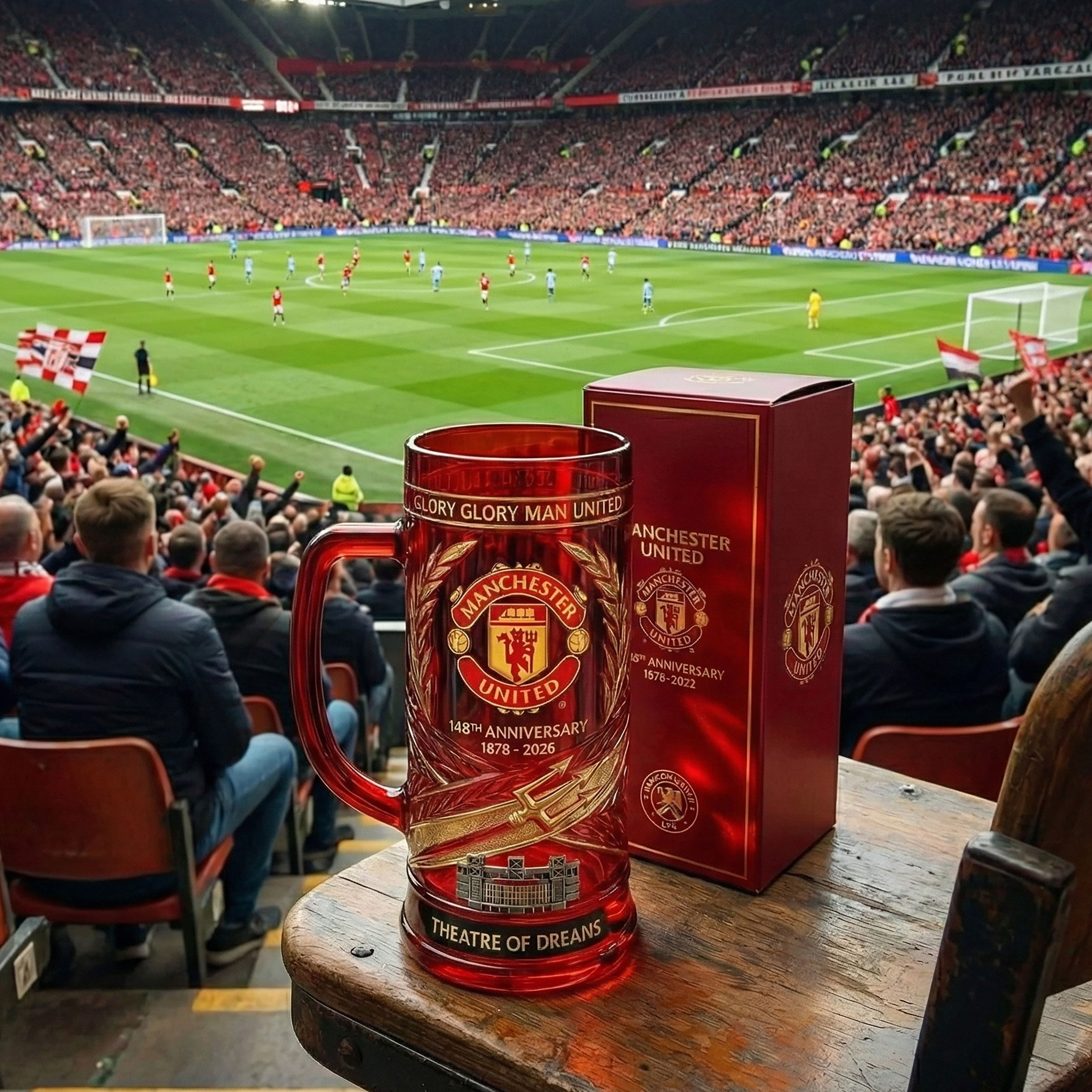 Manchester United 148th Anniversary Commemorative Glass