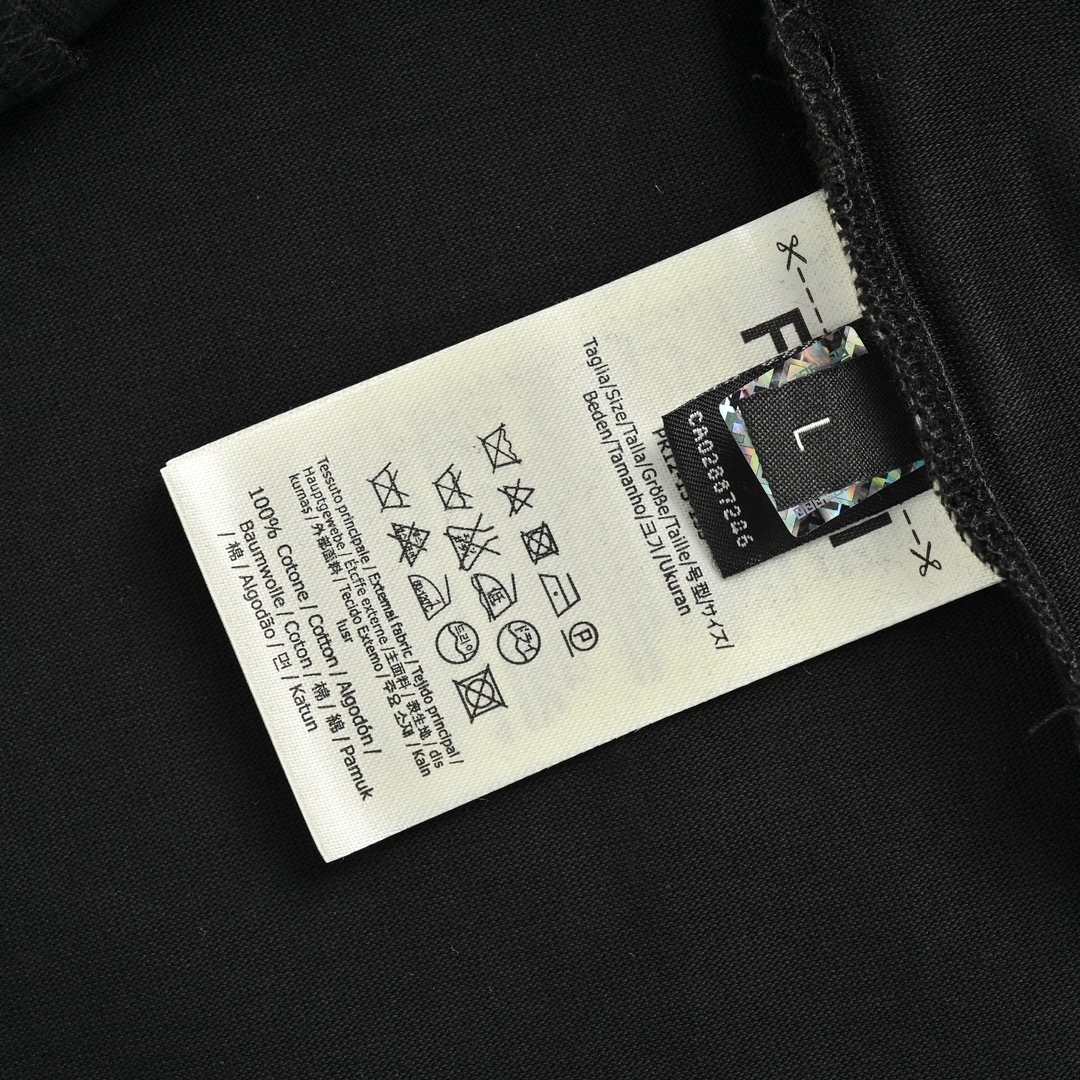 Fendi 24ss FF embroidered fake pocket short sleeve