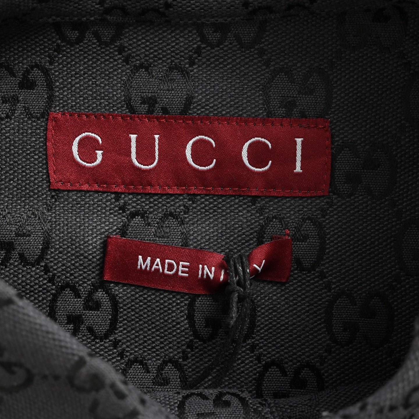Gucci 25ss full print monogram jacquard suit short sleeve shirt