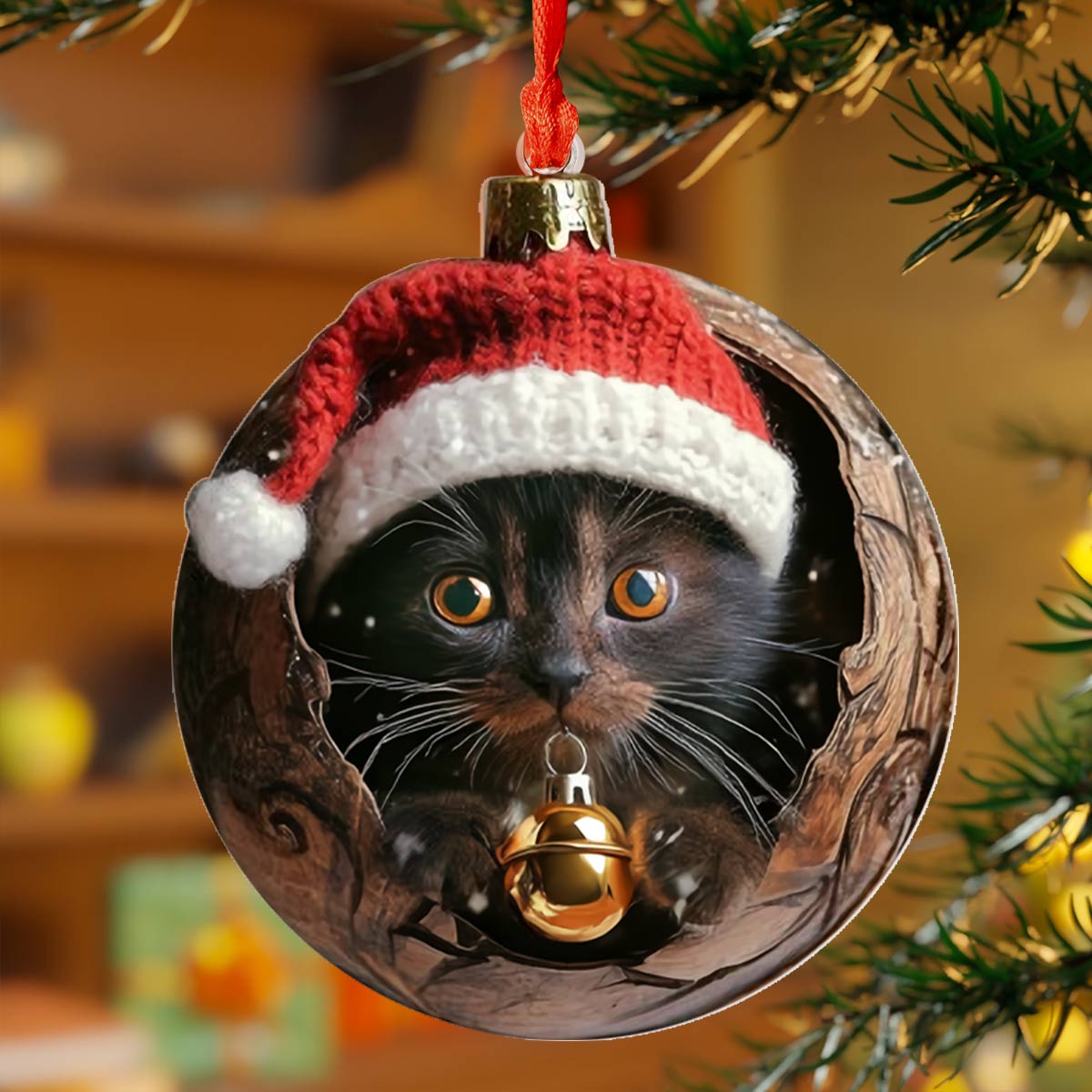 😸Cute Kittens Christmas Ornaments