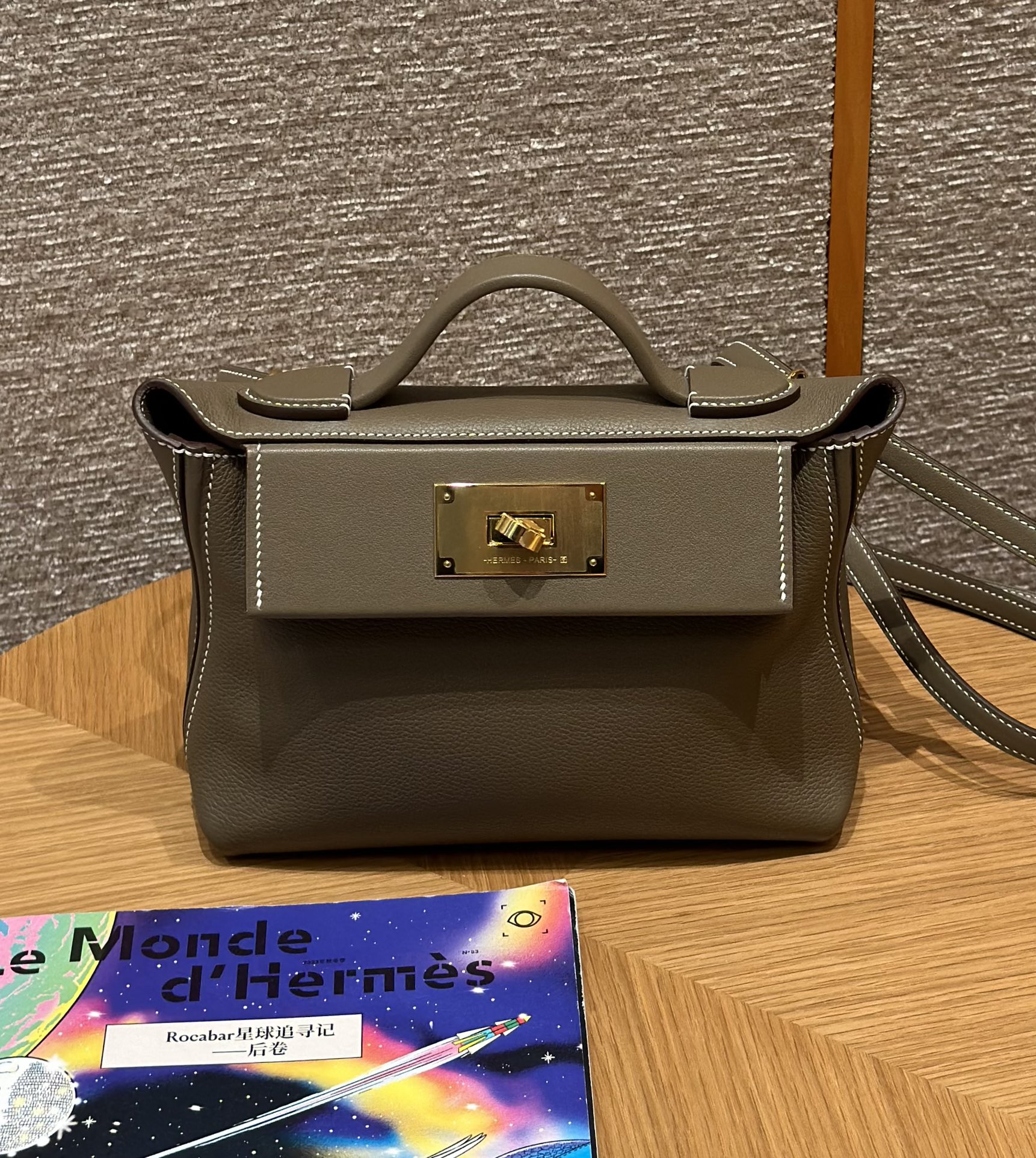 Hermes kelly24 ck18Etoupe handbag (handmade custom)