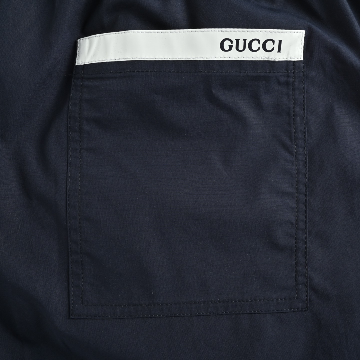 Gucci 25ss back white label poplin shorts