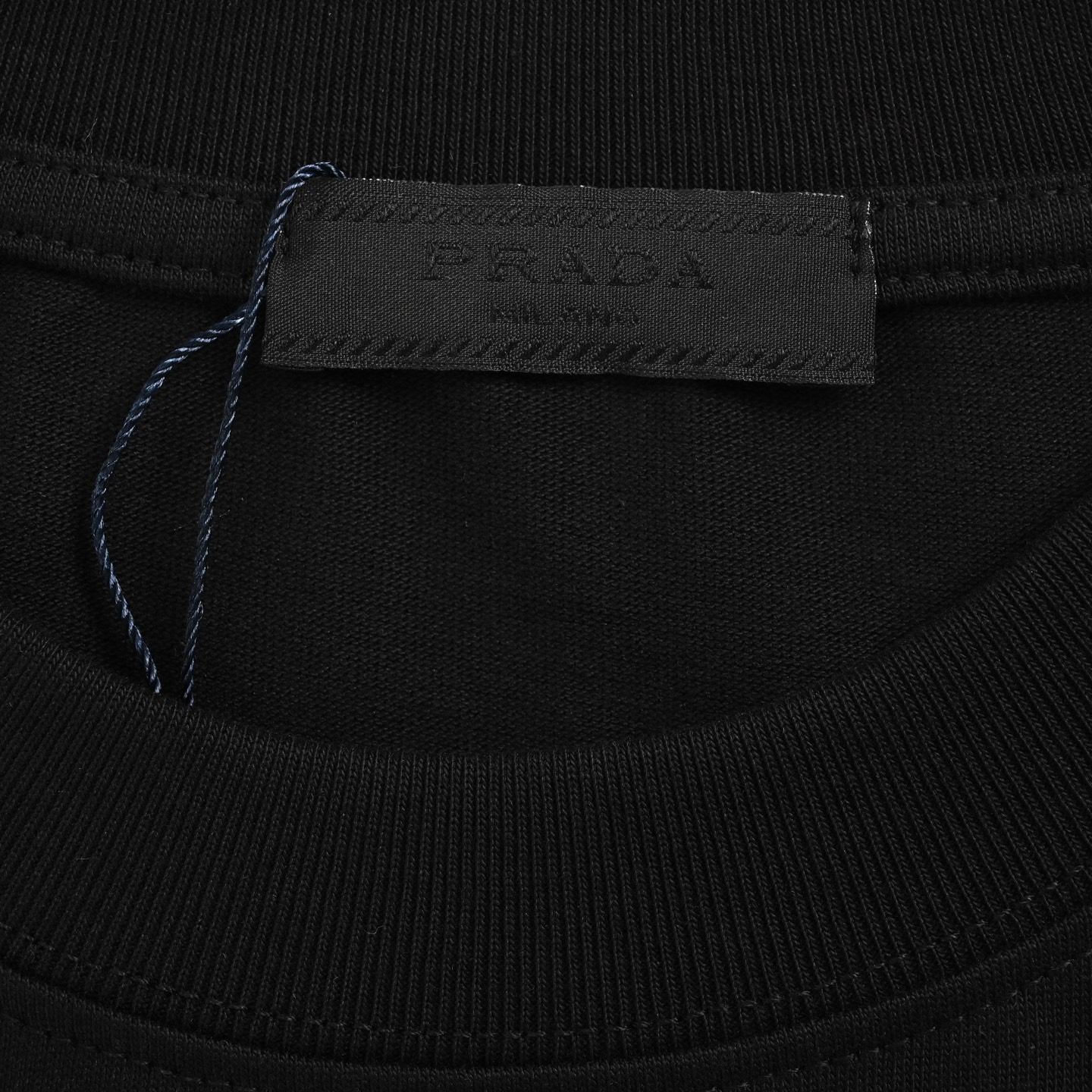 Prada 25ss collar large letter logo print short sleeves