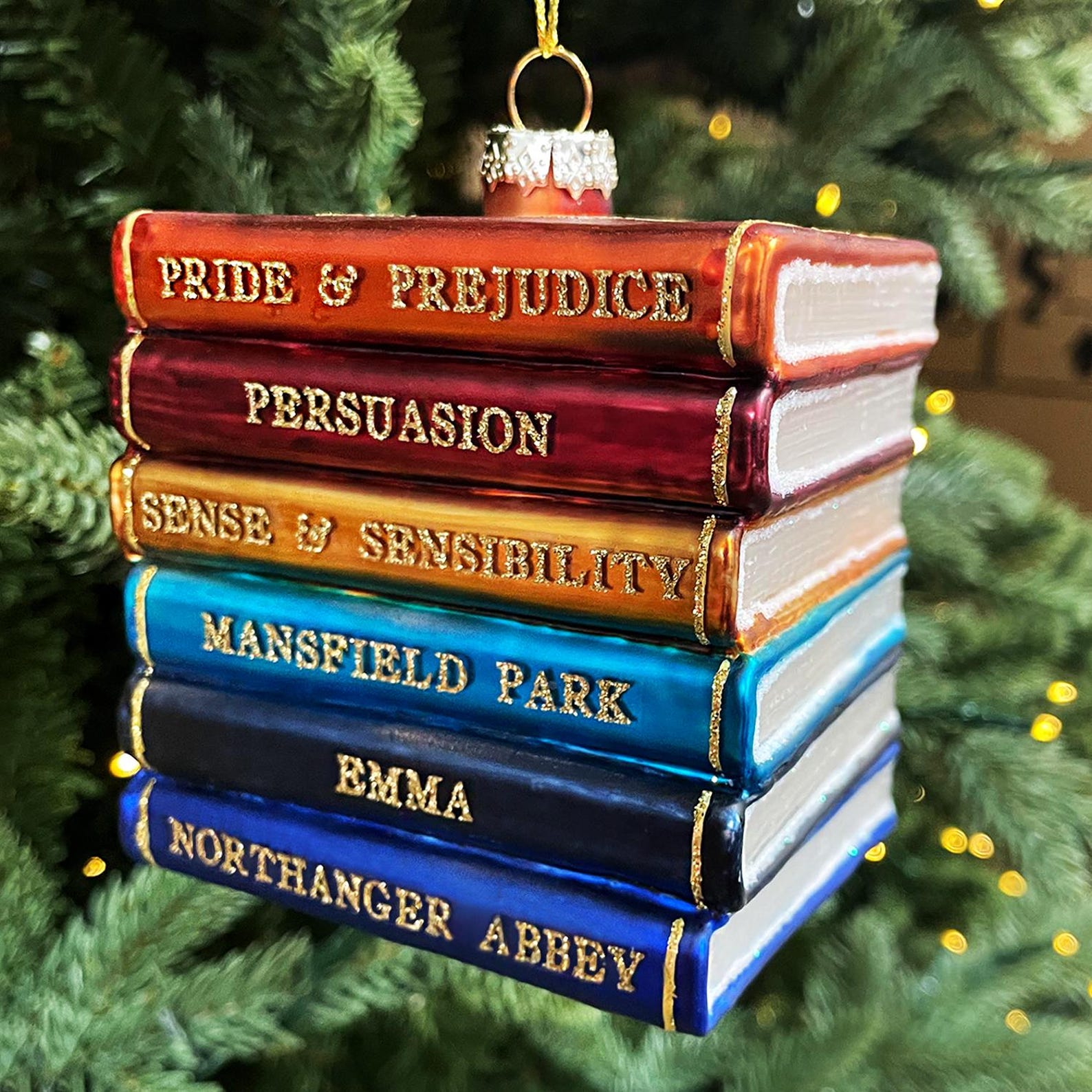 Bookish Christmas Decoration | Blown Glass 3D