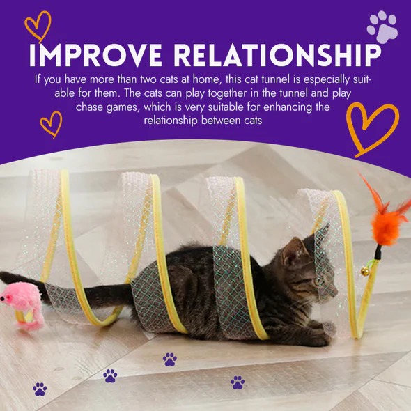 💥50% OFF--Last Day Sale🔥--S-Type Cat Tunnel Toy--BUY 3 GET 15% OFF & FREE SHIPPING