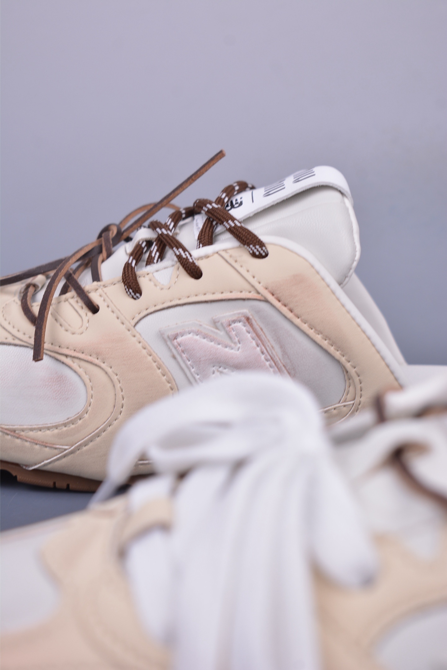 Miu Miu x New Balance 530 SL Faded Suede Mules 
