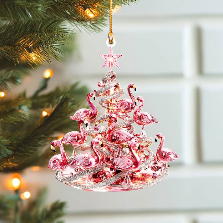 Flamingo Christmas Ornaments