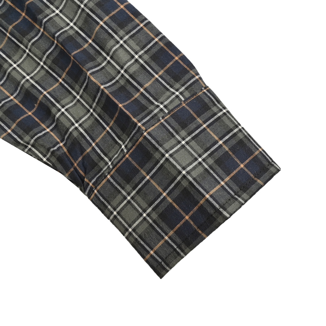 Balenciaga 24ss green plaid shirt