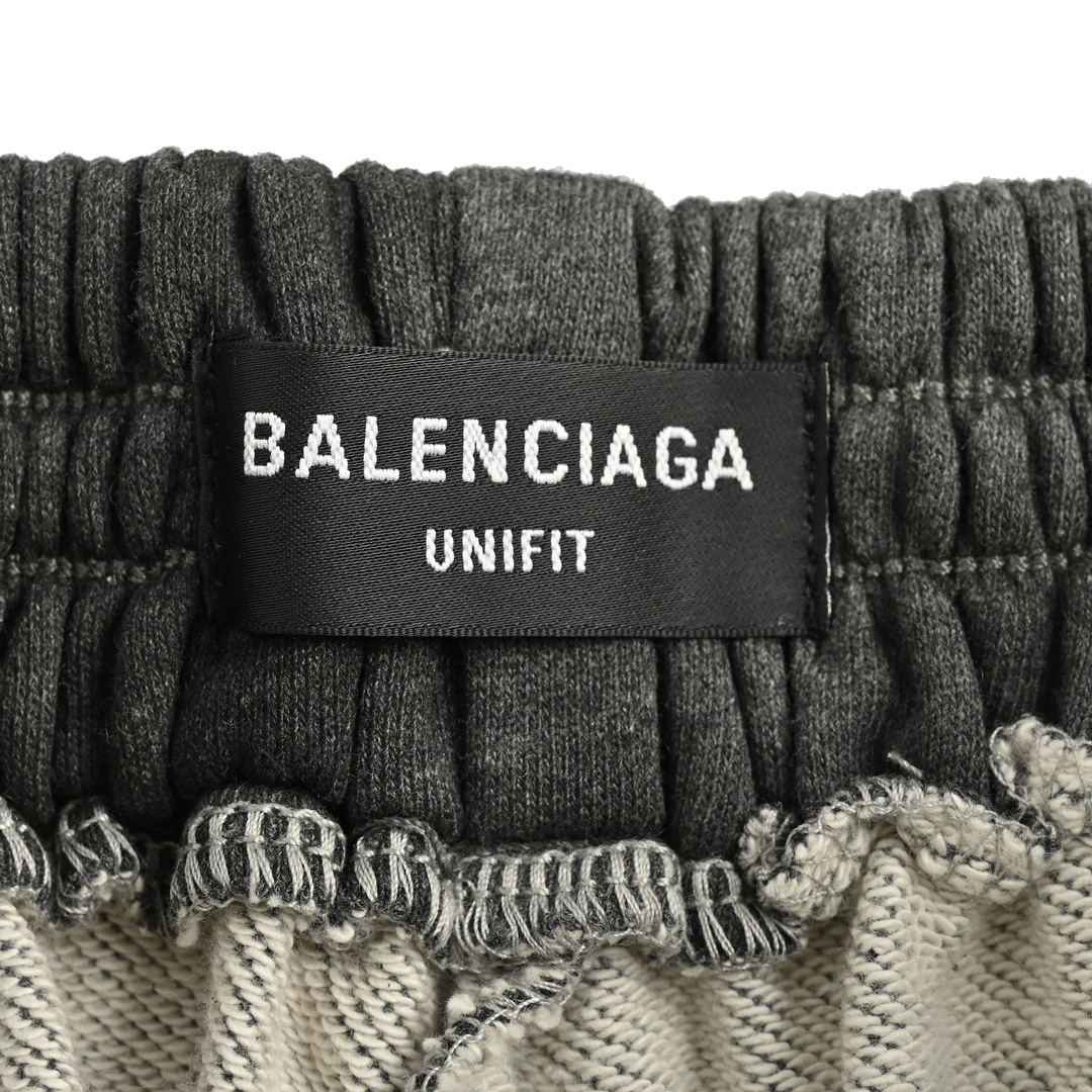 Balenciaga 24ss monogram print front and back patchwork jeans