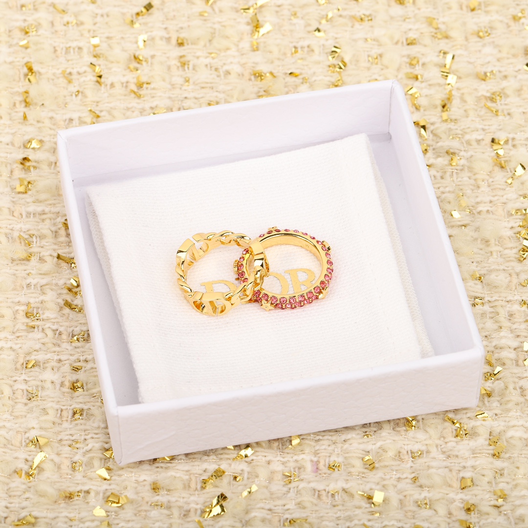 Dior two piece ring set