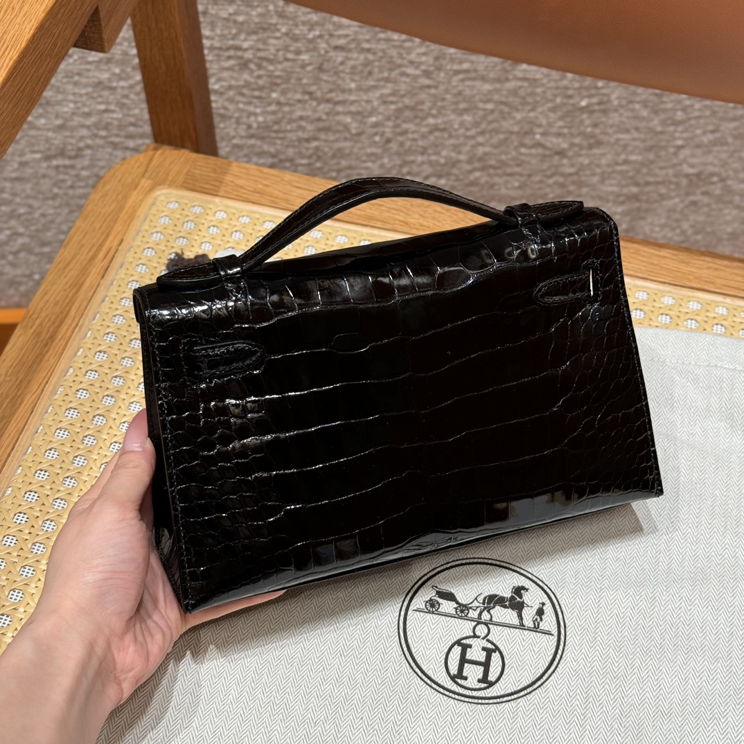 Hermes kelly mini1 89Noir (handmade to order)