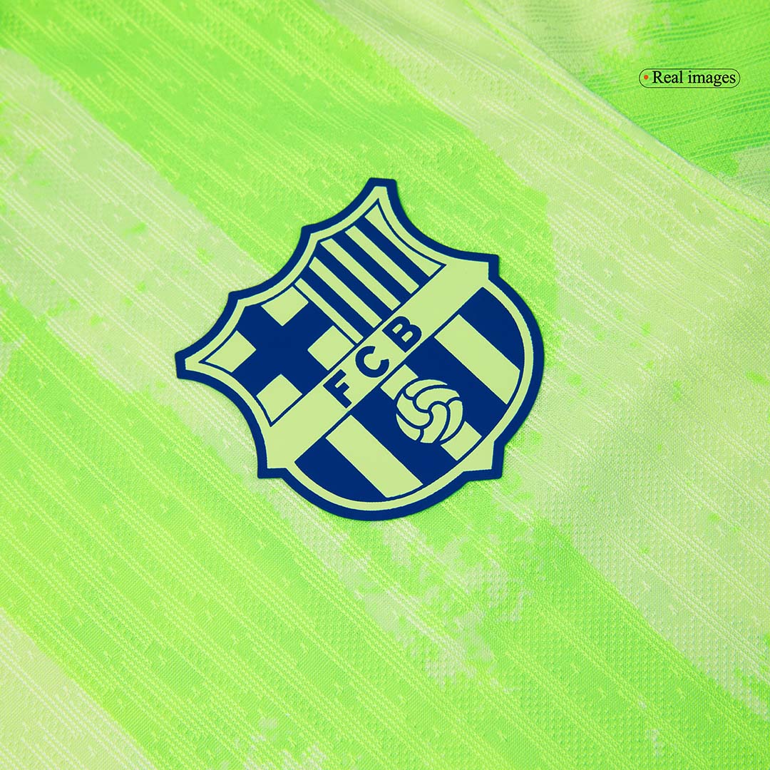 Authentic Barcelona Third Away Football Shirt 2024/25 Spotify Logo Without Text