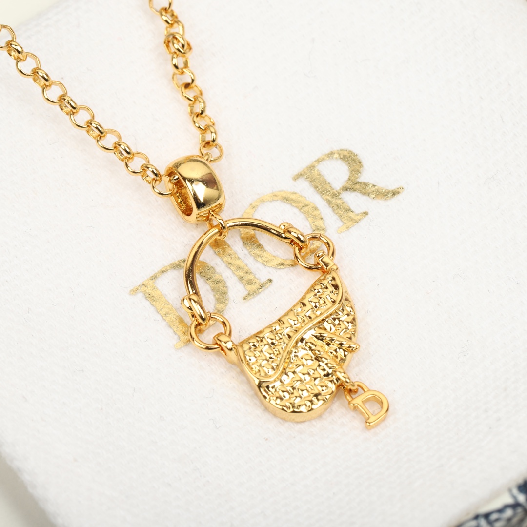 Dior Saddle Bag Necklace
