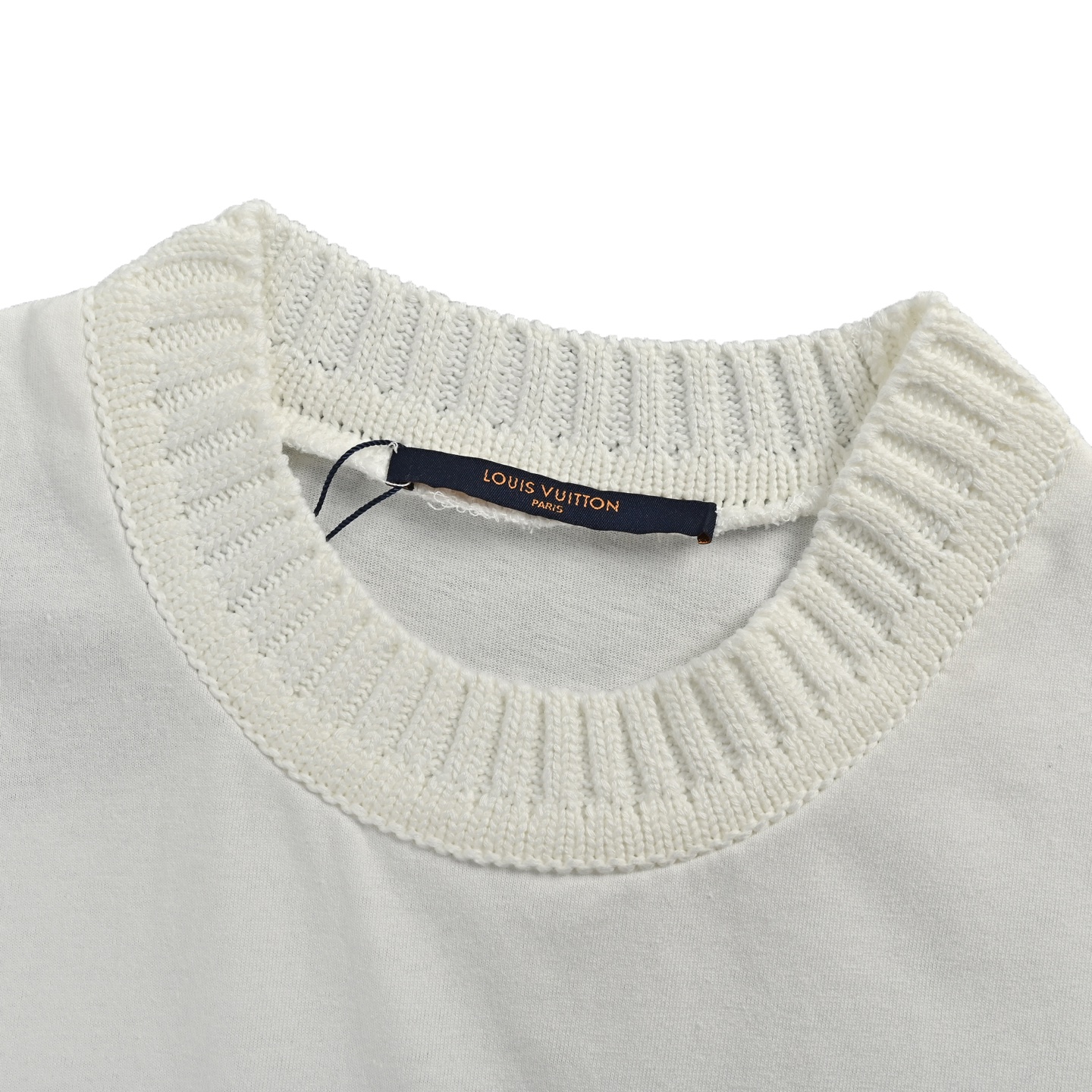 Louis Vuitton 25ss red letter embroidery woven collar short sleeves