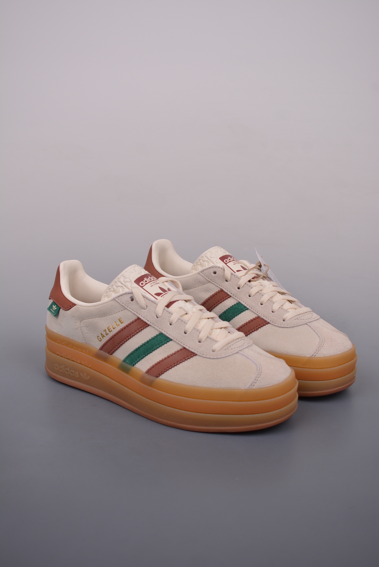 Adidas Originals Gazelle Bold Khaki Dark Brown  IG3685