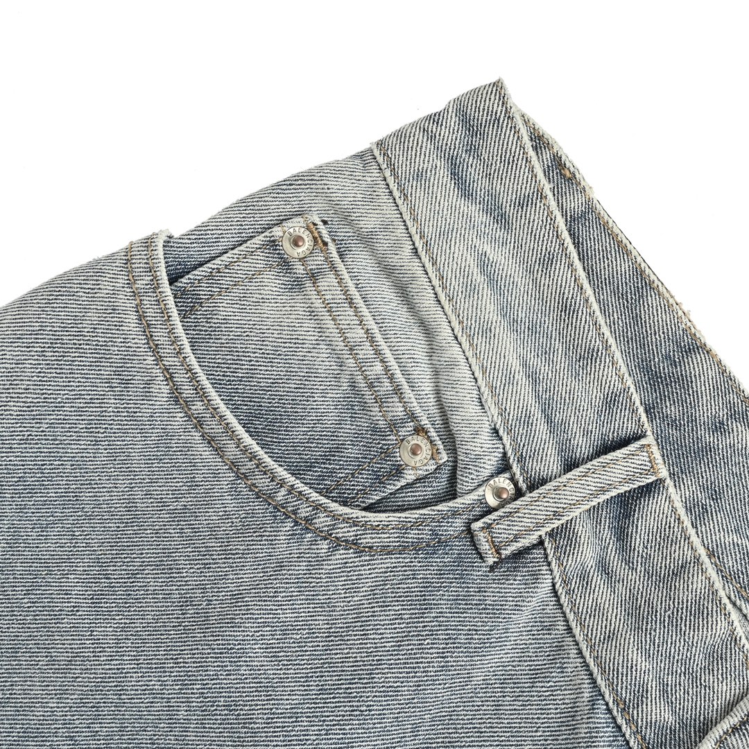 Balenciaga Ice Blue Bootcut Jeans