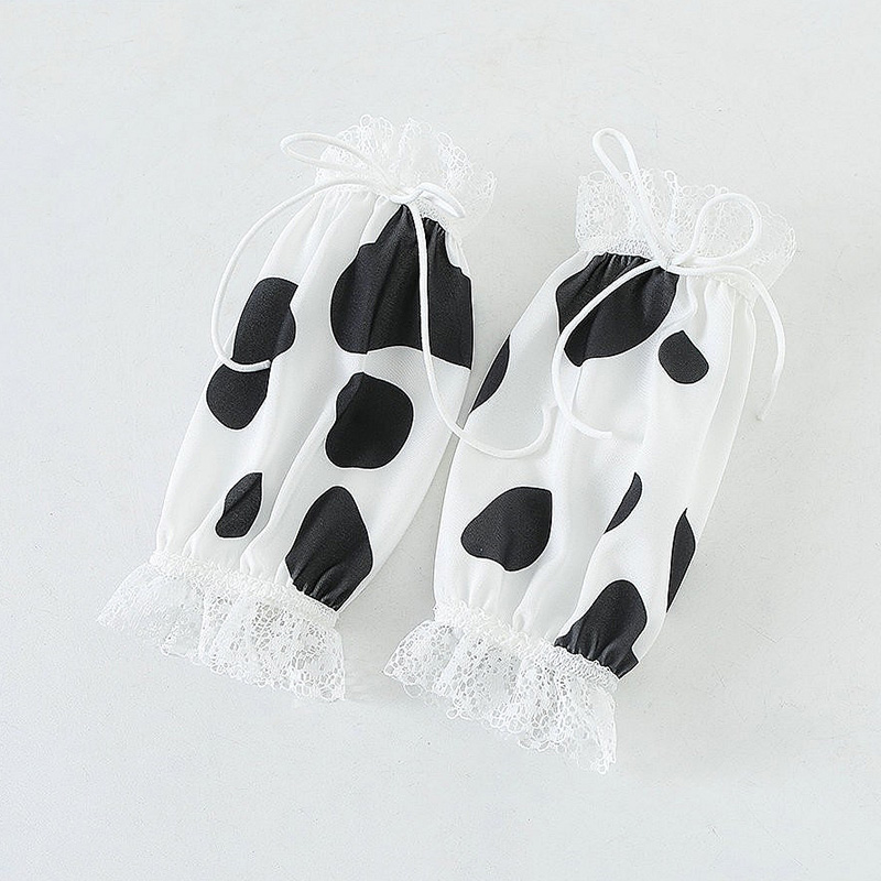Cow Pattern Print Lace Bikini Lingerie Set