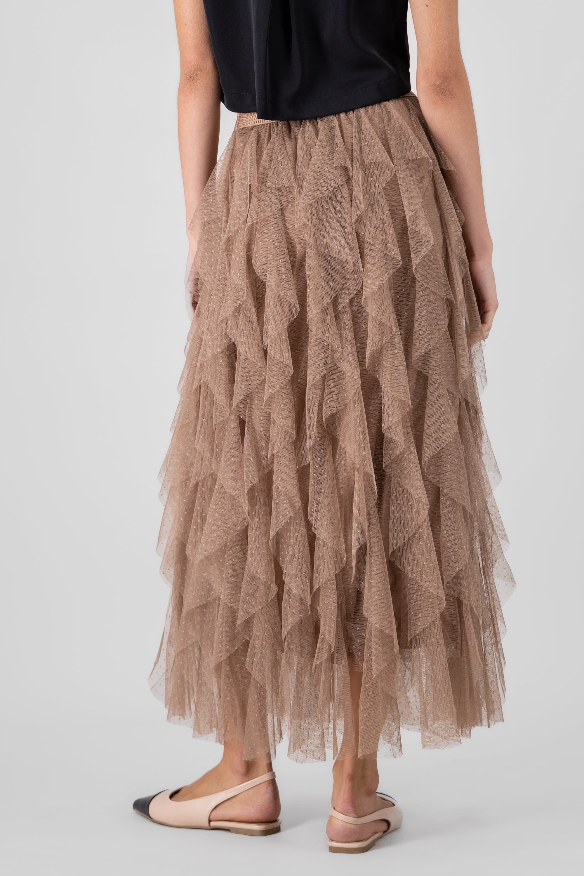 Ruffled Maxi Halle Skirt