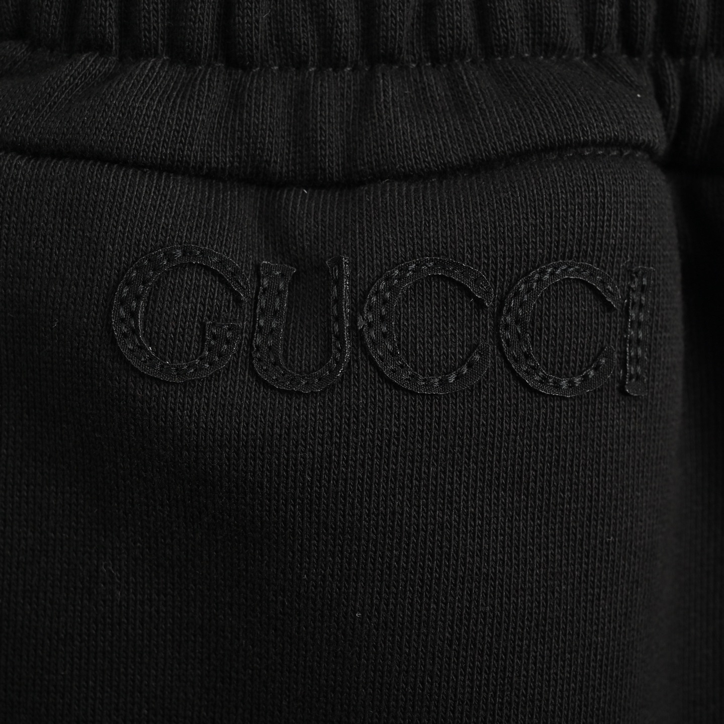 Gucci 24Fw embroidered lettering web trousers