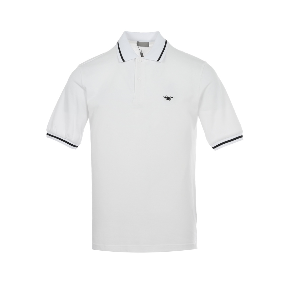Dior 22ss embroidered bee Polo short sleeve